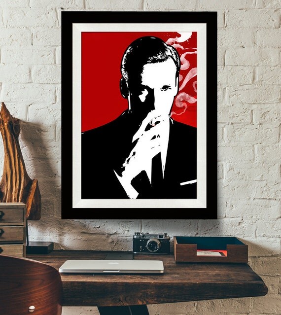 Mad Men Don Draper fan art illustration Pop Art style