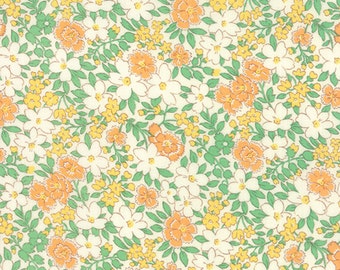 30's Playtime - Blossoms in Apricot by Chloe's Closet for Moda Fabric