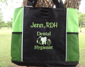 Personalized DENTAL HYGIENIST Tote Bag Dental Hygienist Gift Teeth Tote Dental Tote Bag