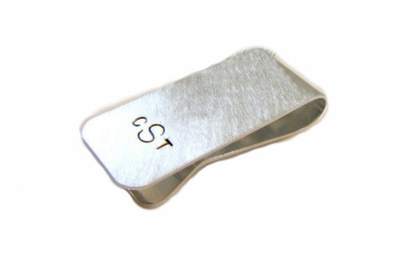 Hand Stamped Money Clip Hand Stamped Gift for Him