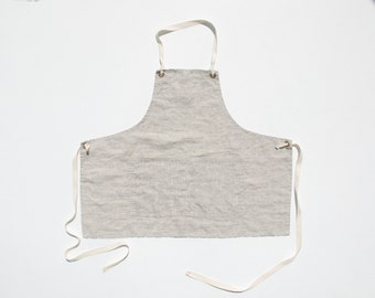 Grey - Jhiri Handloom Cotton Apron with Pocket 14