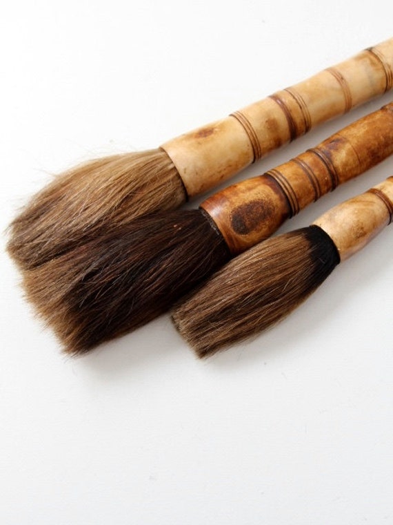 antique Chinese calligraphy brush collection Sumi brushes