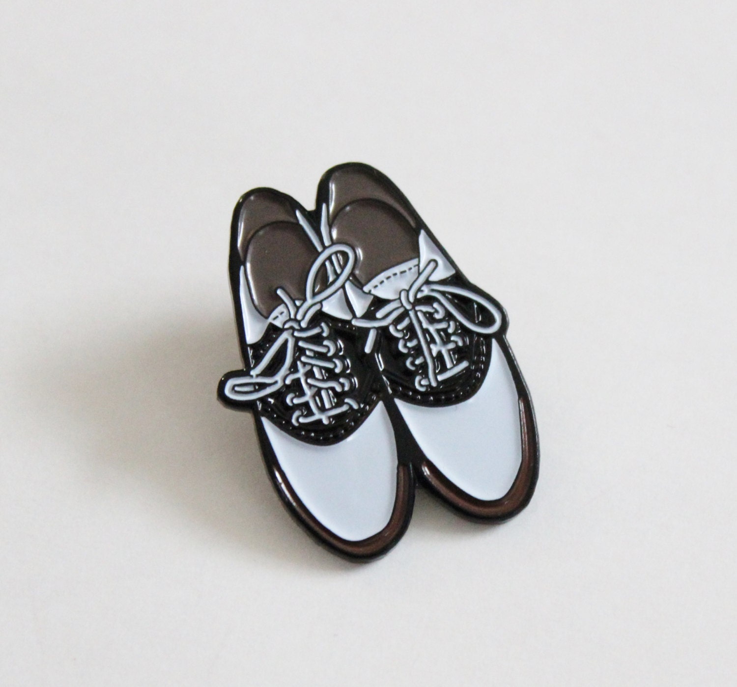 Saddle Shoes Lapel Pin 1.25 soft enamel gift by TheSilverSpider