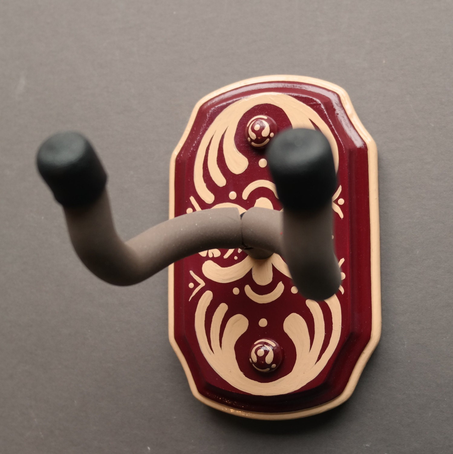 CUSTOM ORDER Guitar Wall Mount Hanger Hook by CathysCreatures