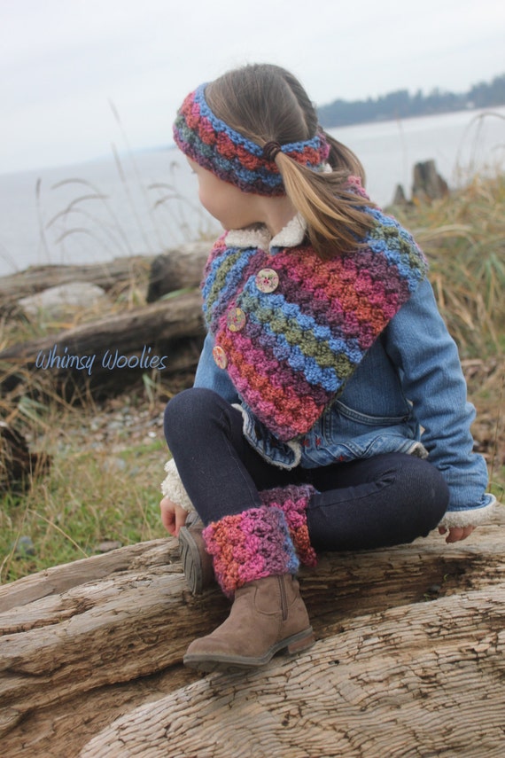 crochet etsy pattern boot Cuffs, with Crochet Scarf Boot Wrap Headband 'Button Pattern: Scarf