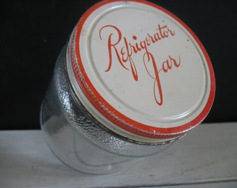 Vintage Hazel Atlas Refrigerator Jar