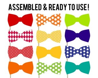 Bow Tie Photo Booth Props . Set of 24 . Photo Props . Wedding Props . Engagement Photo Props . Little Man Party