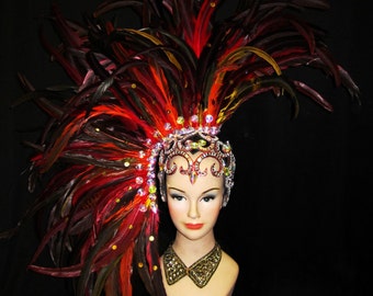 Lady Gaga Peacock Headdress Backpiece