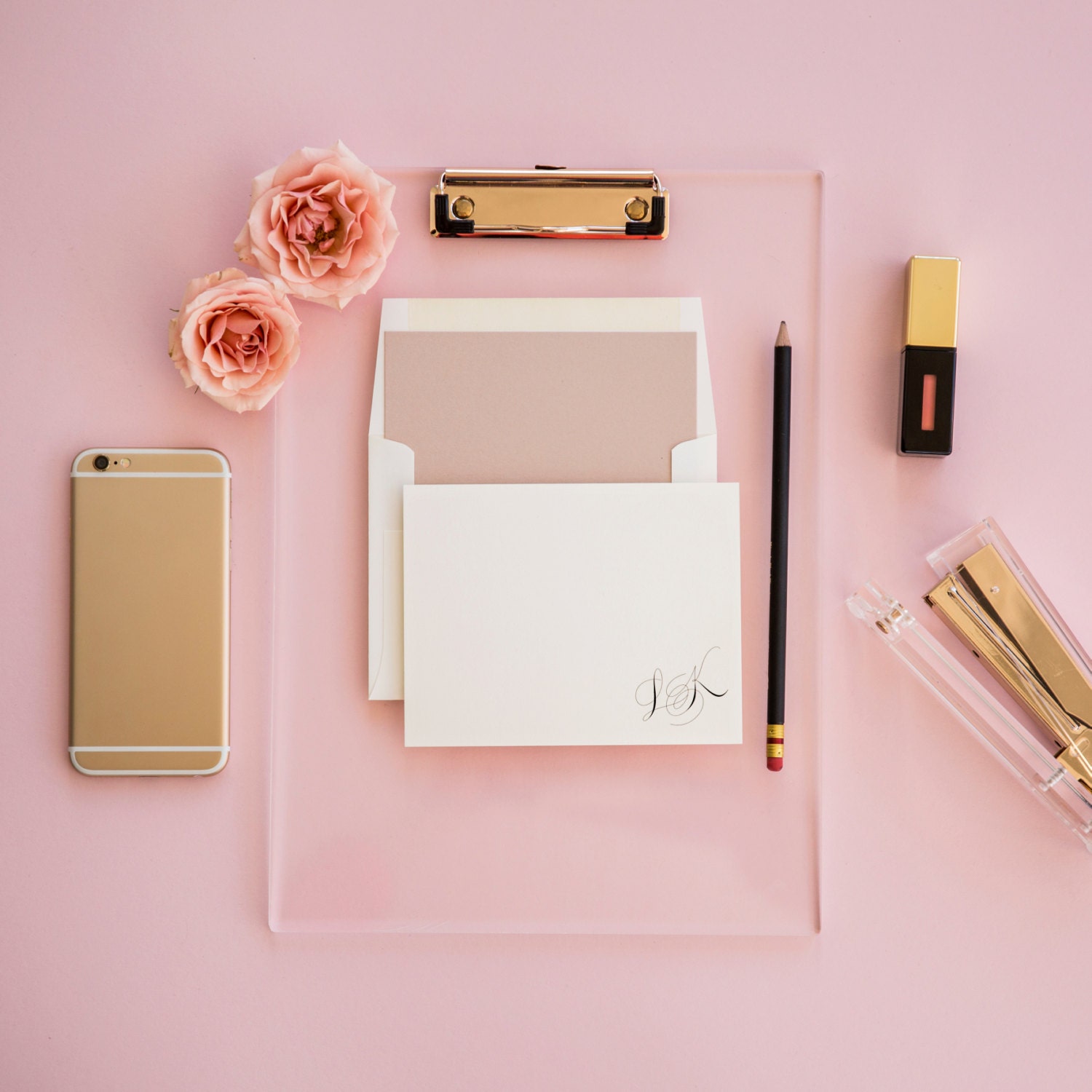 Lovely in Lux Personalized Stationery Set