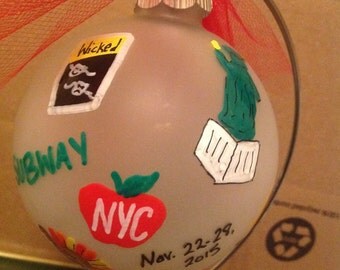Custom painted Christmas Ornament