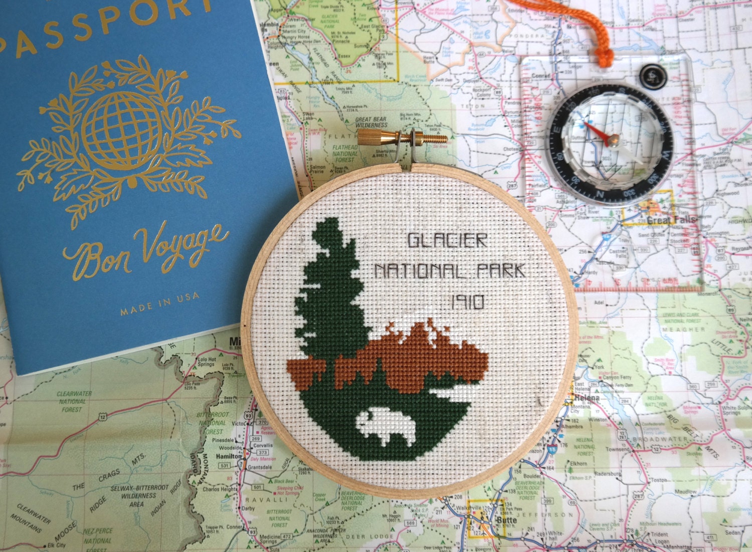 America's National Parks cross stitch PDF Pattern