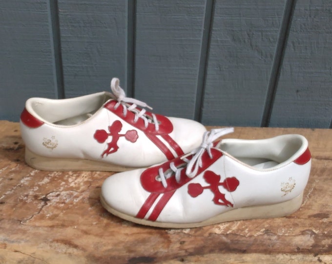 Vintage Cheerleading Shoes - Pep Stomper Shoes - SIZE 7