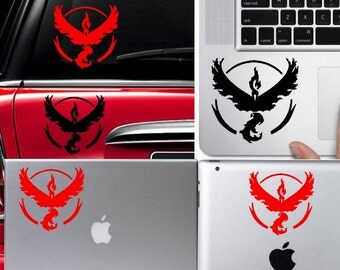 Pokemon Go Team Valor electronic decal car sticker skin