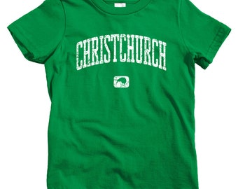 Kids Christchurch New Zealand T-shirt - Baby, Toddler, and Youth Sizes - Christchurch Tee, NZ, Kiwi - 4 Colors