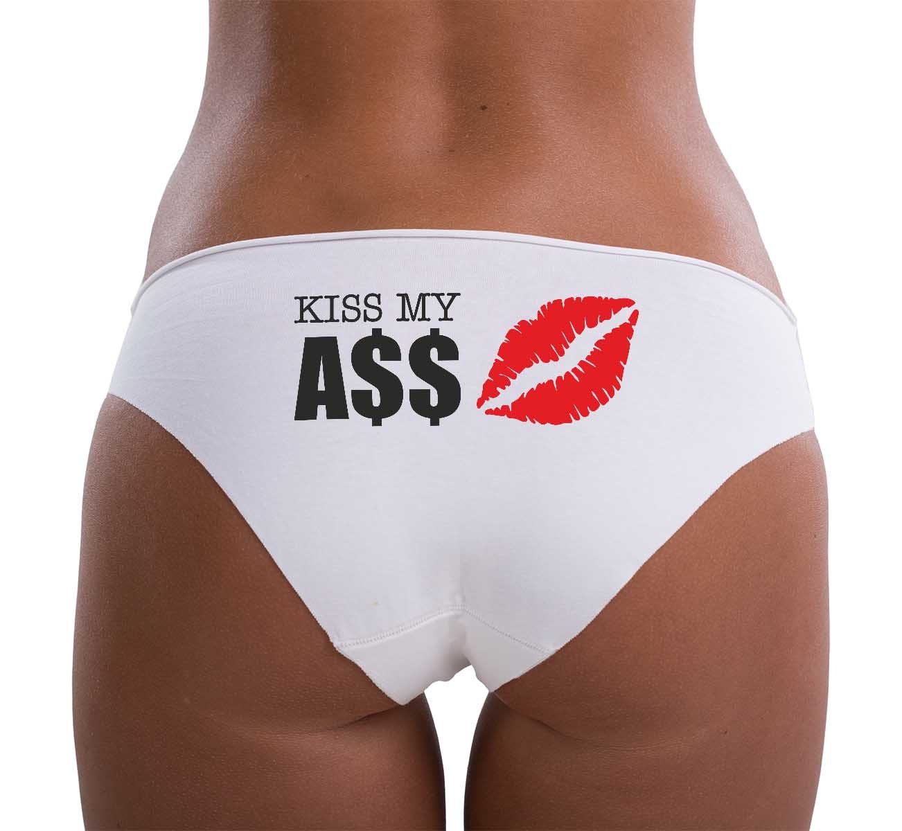 Kiss My Ass Funny Women S Underwear Women Lingerie