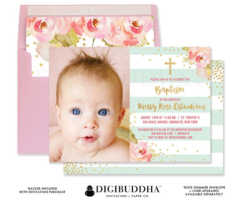 Baptism Invitation Christening Invitation Baptism Invites