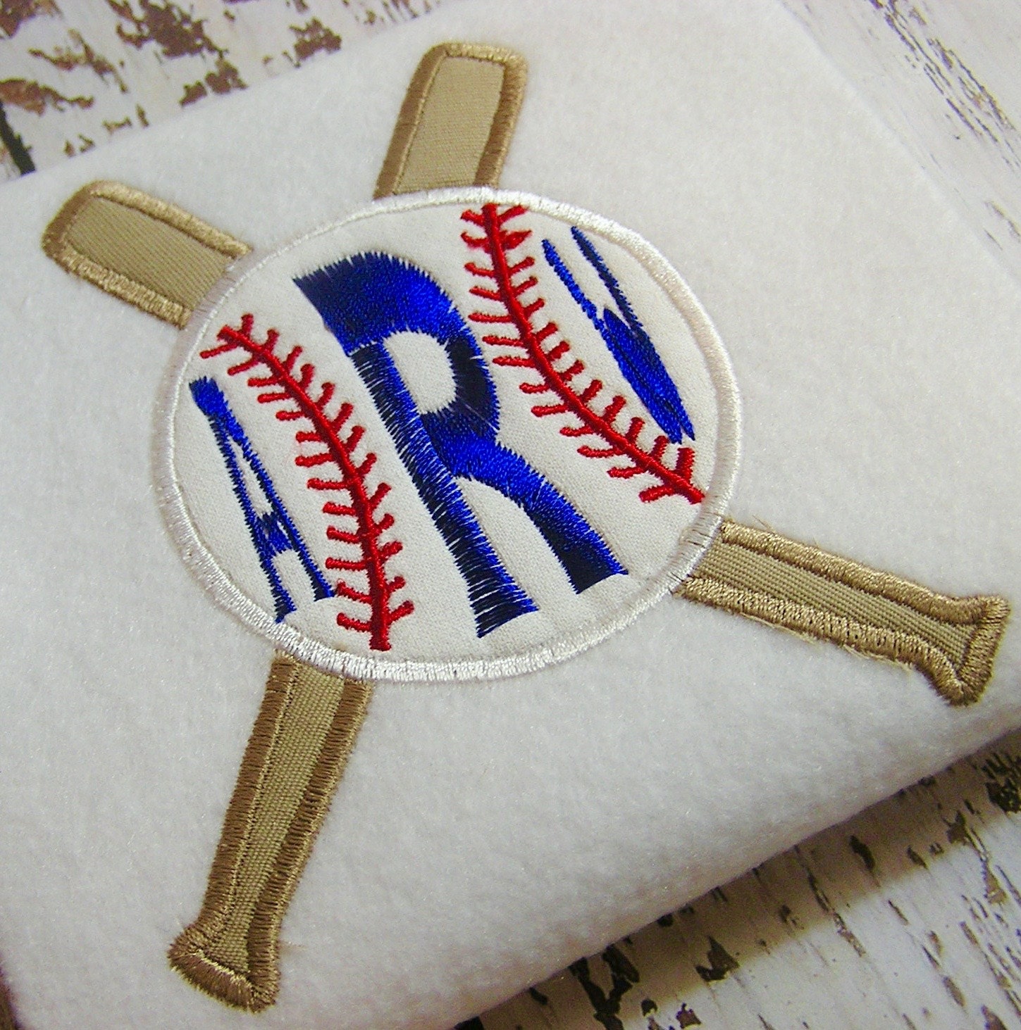 applique baseball bat embroidery monogram design baseball