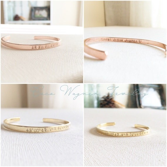 Custom Coordinates Coordinates Cuff by cocowagner