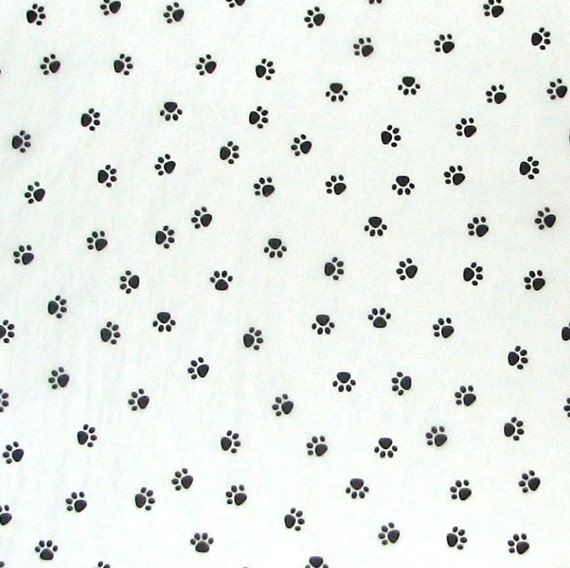 10 Sheets White Paw Print Tissue Paper Dog Puppy Paws Paper