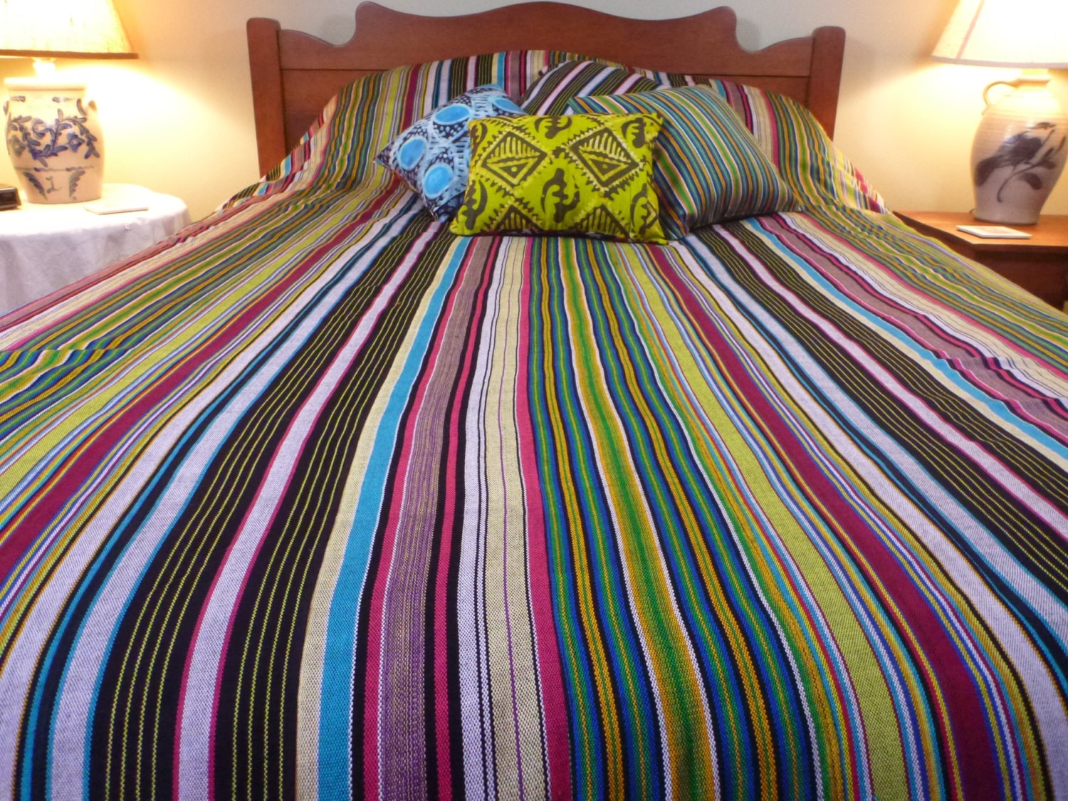 Queen Duvet Cover Kente Cloth Hand Woven in Ghana West