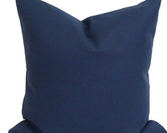 Navy Blue PILLOW.Decorative Pillow Cover.18x18 inch, Navy Pillow Cover.Navy Blue Throw Pillow, Blue Cushion,Navy Blue Pillow Cover, Accent