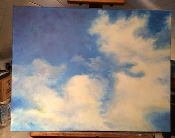 Royal Clouds 28x22 Original Oil Painting