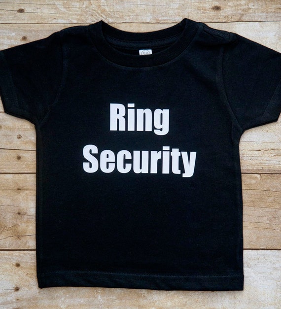 Ring Bearer shirt Ring Security toddler wedding shirt