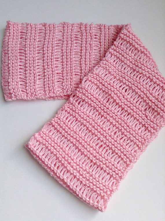 Pretty 'n Pink Cowl Knitting Pattern, Lace Knit Cowl ...