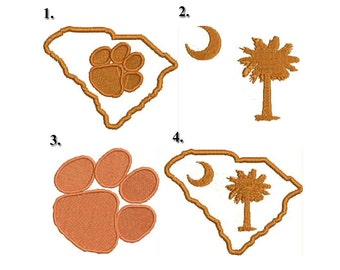 Clemson Embroidery Design Pack
