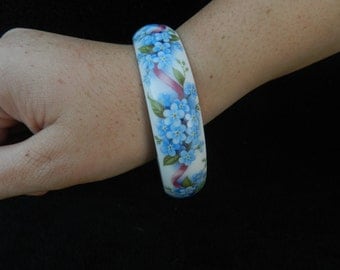 Bracelet: Hand Decorated Porcelain