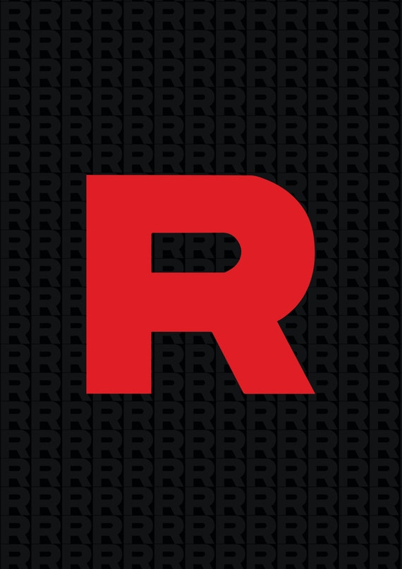 Items similar to Team Rocket Poster Logo - Pokemon Design - A3 / 300gsm