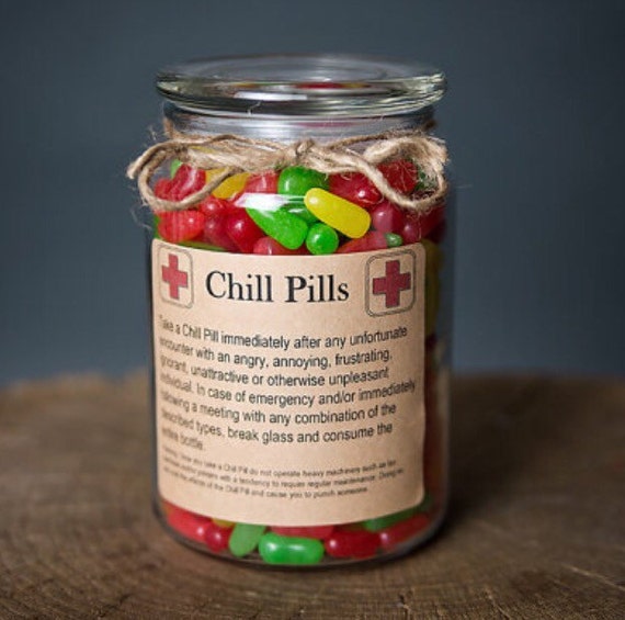 Chill Pill TEACHER/EDUCATOR Gag Gift Labels for by scripturegifts