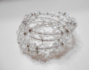 Absolutely Gorgeous Crystal Upper Arm Or Wrist Stretch Bracelet (0796)