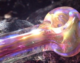 Rockstar Color Changing Functional Art Spoon Pocket Piece Tobacco Glass Smoking Pipe