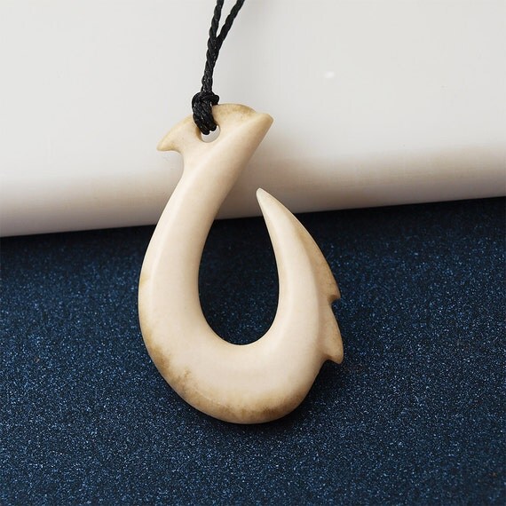 Antler hook Antler hei matau Fish hook necklace Antler by BDSart