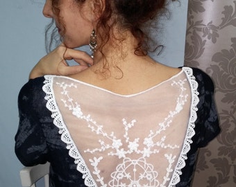 Dress patterns clouds / short sleeves / back lace.00916