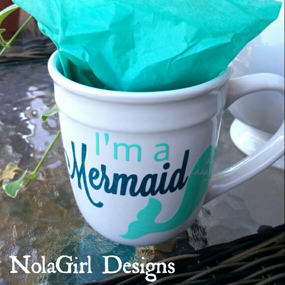 Mermaid Coffee Cup Coffee Mug I'm a Mermaid Mermaid