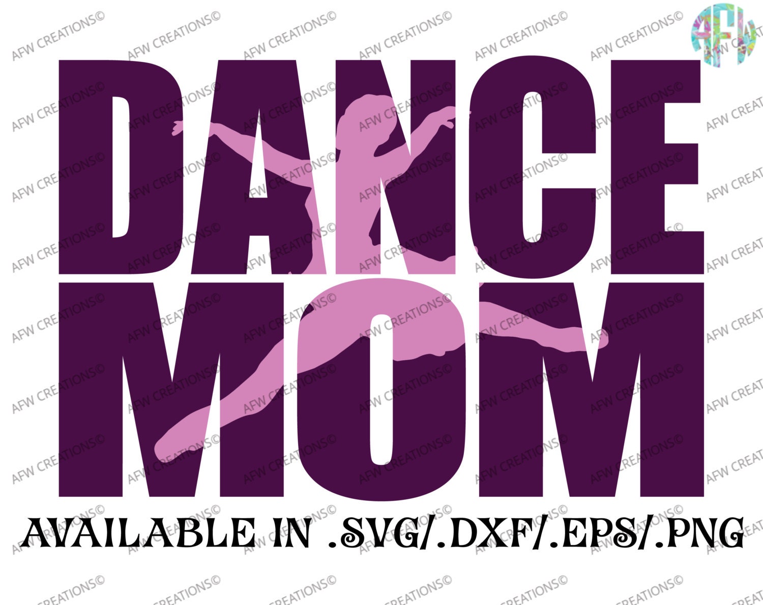 Download Digital Cut File Dance Mom 2 SVG DXF EPS Sports Mom