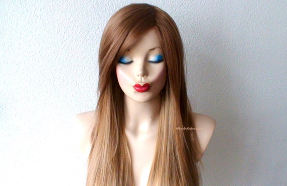 Ombre Wig. Honey Blonde Long Straight Layered Hair By Kekeshop Ombre Wig. Honey Blonde Long Straight Layered Hair By Kekeshop
