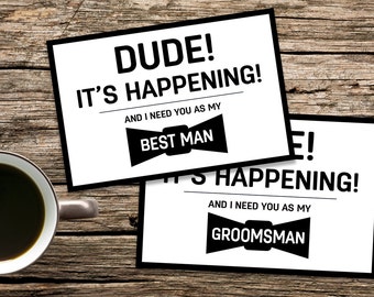 Best Man Proposal, Best Man Card, Groomsmen cards, Best Man Invitation, Will you be my groomsman, Usher Card, funny best man cards