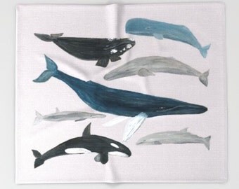 Unique whale watercolor related items | Etsy