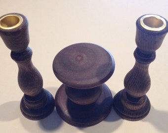 Oak Unity candle holder set