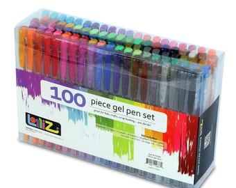 LolliZ® 100 Gel Pens Set, 100 Unique Color Choices!