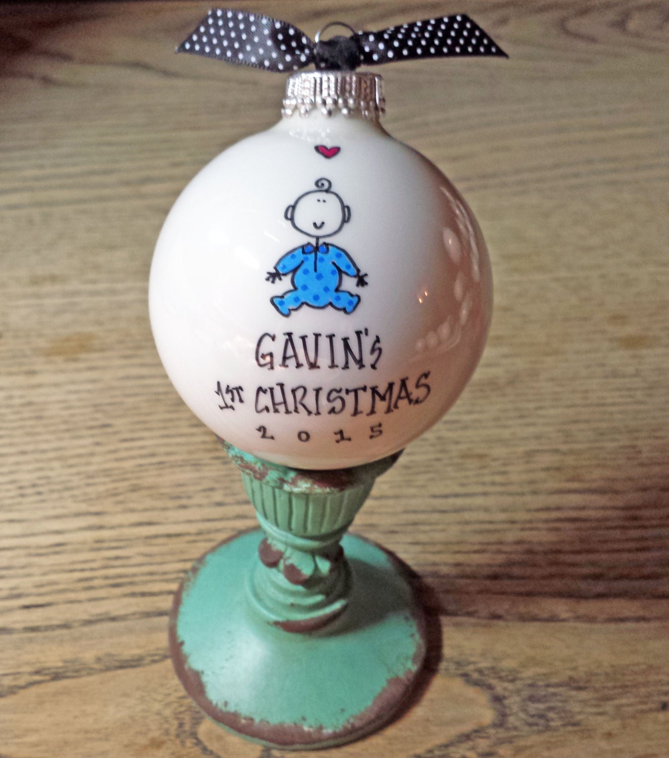 Baby Boy's 1st Christmas Ornament, First Christmas Ornament