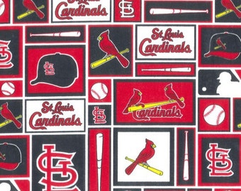 St. Louis Cardinals Fabric 100% Cotton - Sold by the Yard