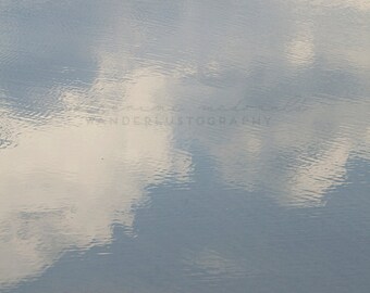 Coastal Photography, Vilano Beach Photograph, St Augustine print, Bohemian Art, Boho Style, Travel Photography, blue sky art, dreamy clouds