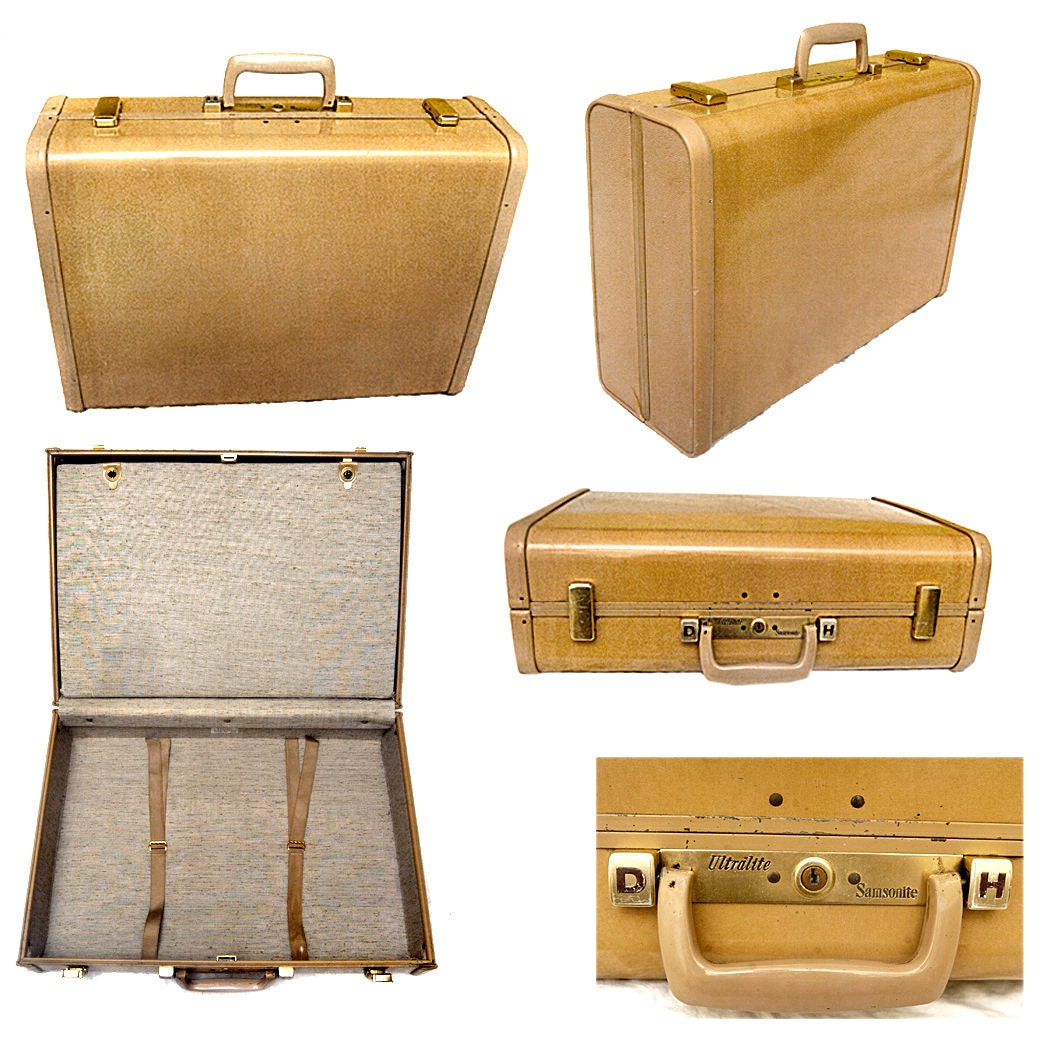 Vintage Samsonite Luggage / 1960s Samsonite Suitcase / Pinup
