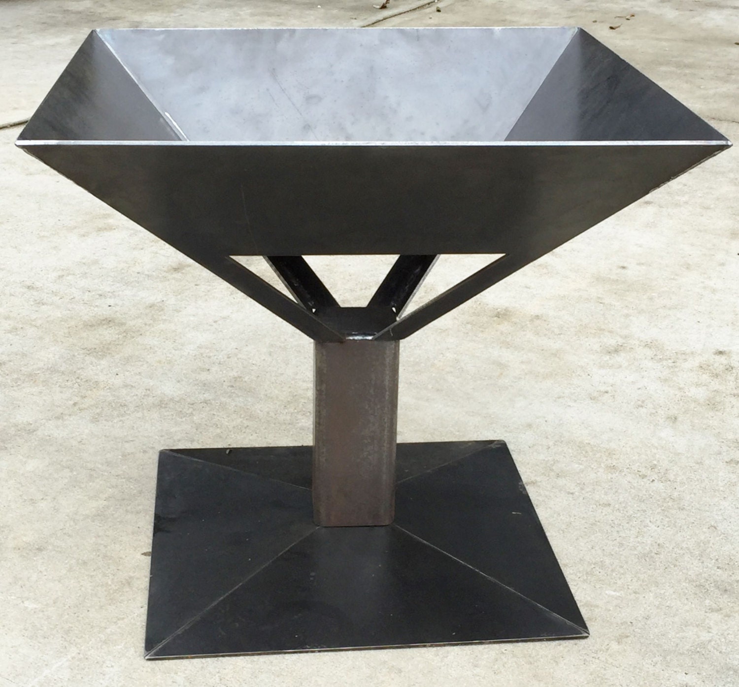 fire pit with solid top
