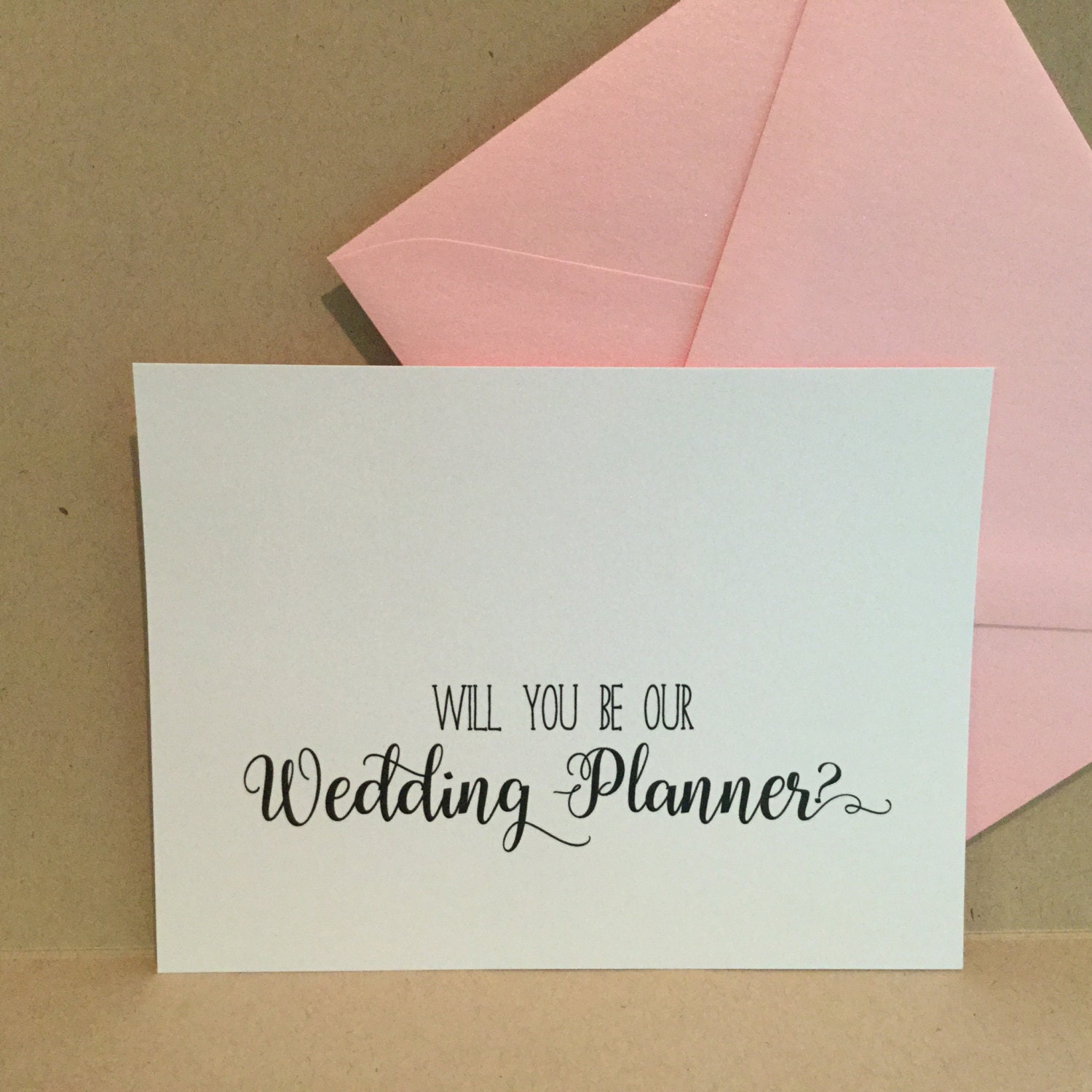 Will You Be My Wedding Planner  Coordinator Card Cards Proposal