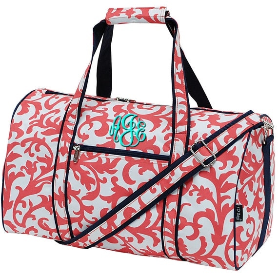Monogram Duffel Bags Personalized Duffle Bag Womens Girls